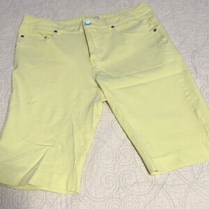 Light Yellow Long Shorts